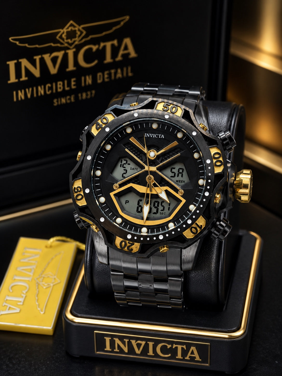 Reloj Invicta Analógico-Digital – Diseño Deportivo