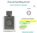 Club de Nuit Bling Armaf – Perfume Árabe para Hombre y Mujer