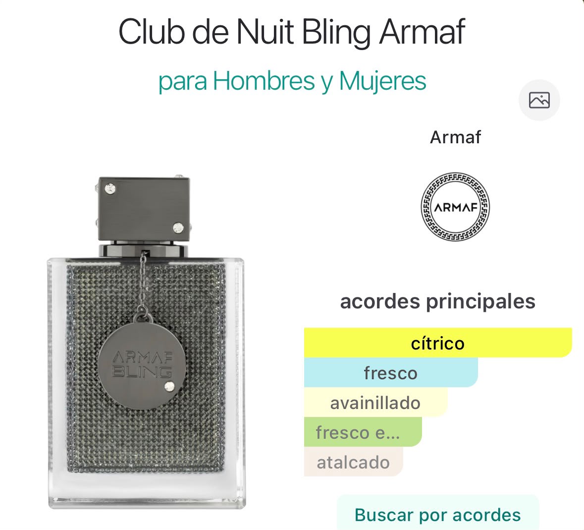 Club de Nuit Bling Armaf – Perfume Árabe para Hombre y Mujer
