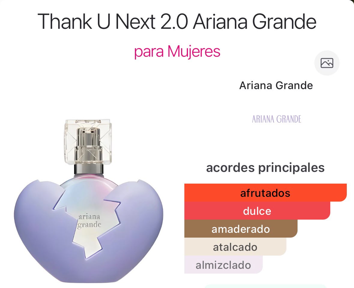 💜 Thank U, Next 2.0 – Perfume para Mujer