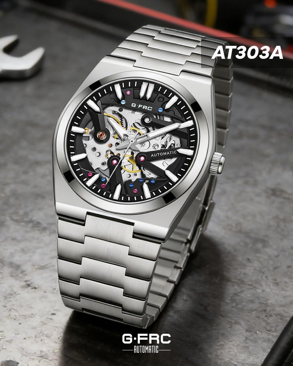 Reloj G-FRC AT303A Automatic – Skeleton Dorado para Hombre