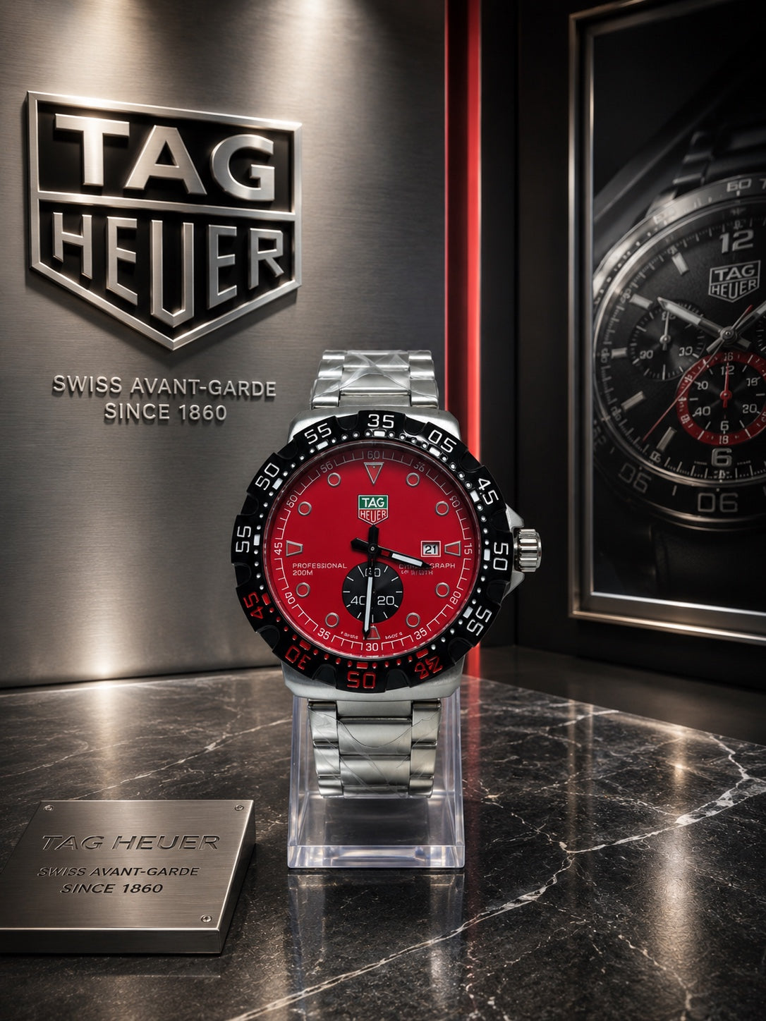 Reloj Deportivo Estilo TAG Heuer – Cronógrafo y Diseño Profesional