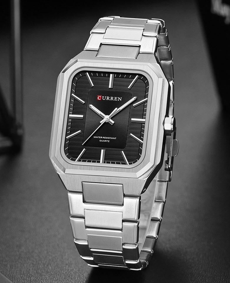 Reloj Curren Hombre Rectangular – Diseño Elegante Bicolor