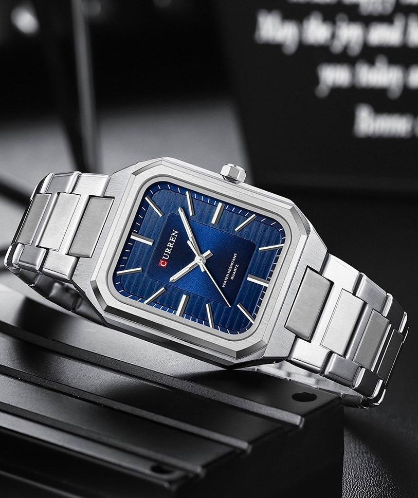 Reloj Curren Hombre Rectangular – Diseño Elegante Bicolor