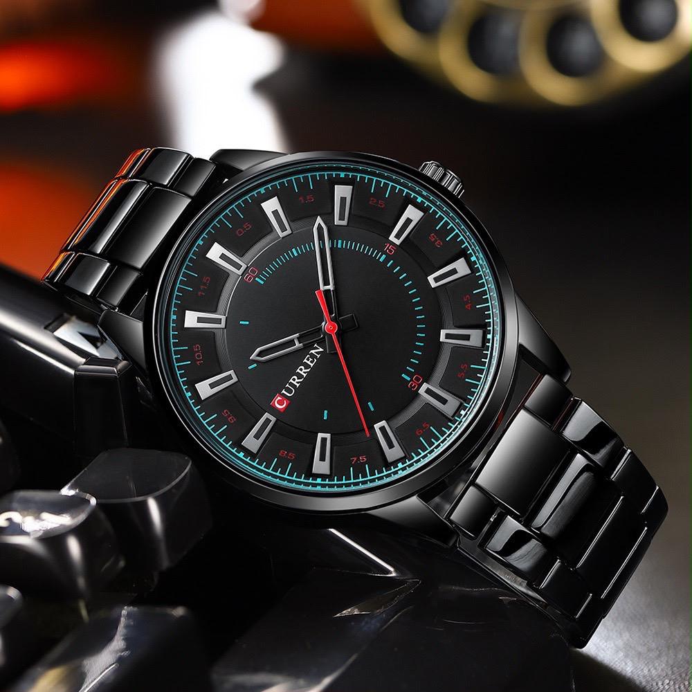 Reloj Curren Hombre – Diseño Elegante en Negro y Dorado
