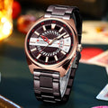 Reloj Curren Hombre Cronógrafo – Acero Inoxidable Rojo y Negro