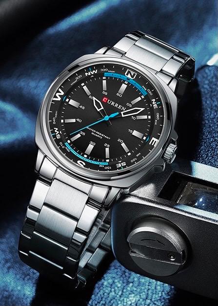 Reloj Curren Hombre Acero Inoxidable – Diseño Deportivo y Elegante
