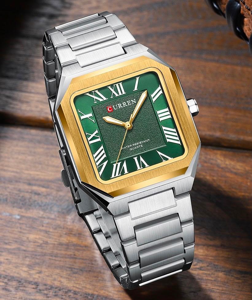 Reloj Curren Hombre Acero Inoxidable – Diseño Clásico Romano
