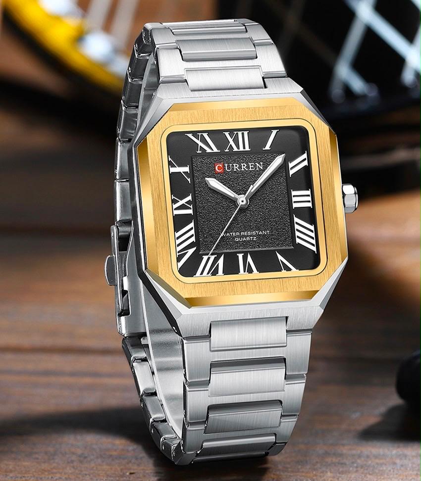 Reloj Curren Hombre Acero Inoxidable – Diseño Clásico Romano