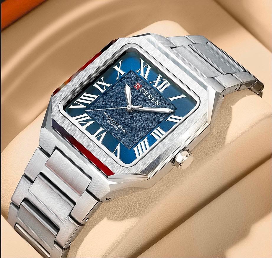 Reloj Curren Hombre Acero Inoxidable – Diseño Clásico Romano