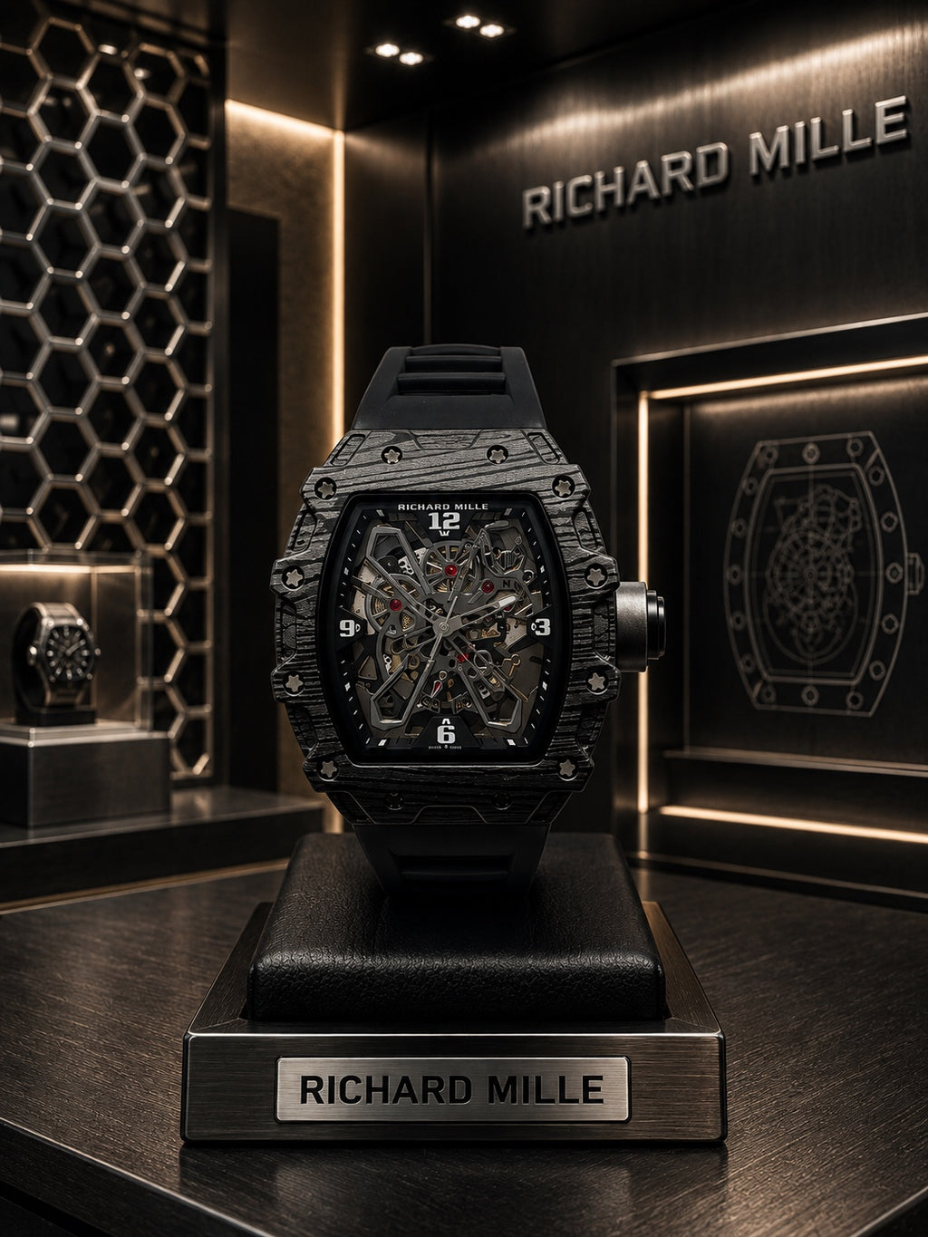 Reloj Richard Mille Skeleton – Diseño deportivo de alta presencia