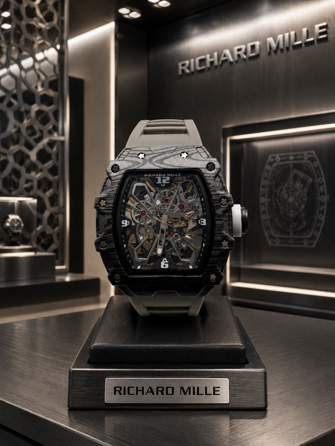 Reloj Richard Mille Skeleton – Diseño deportivo de alta presencia