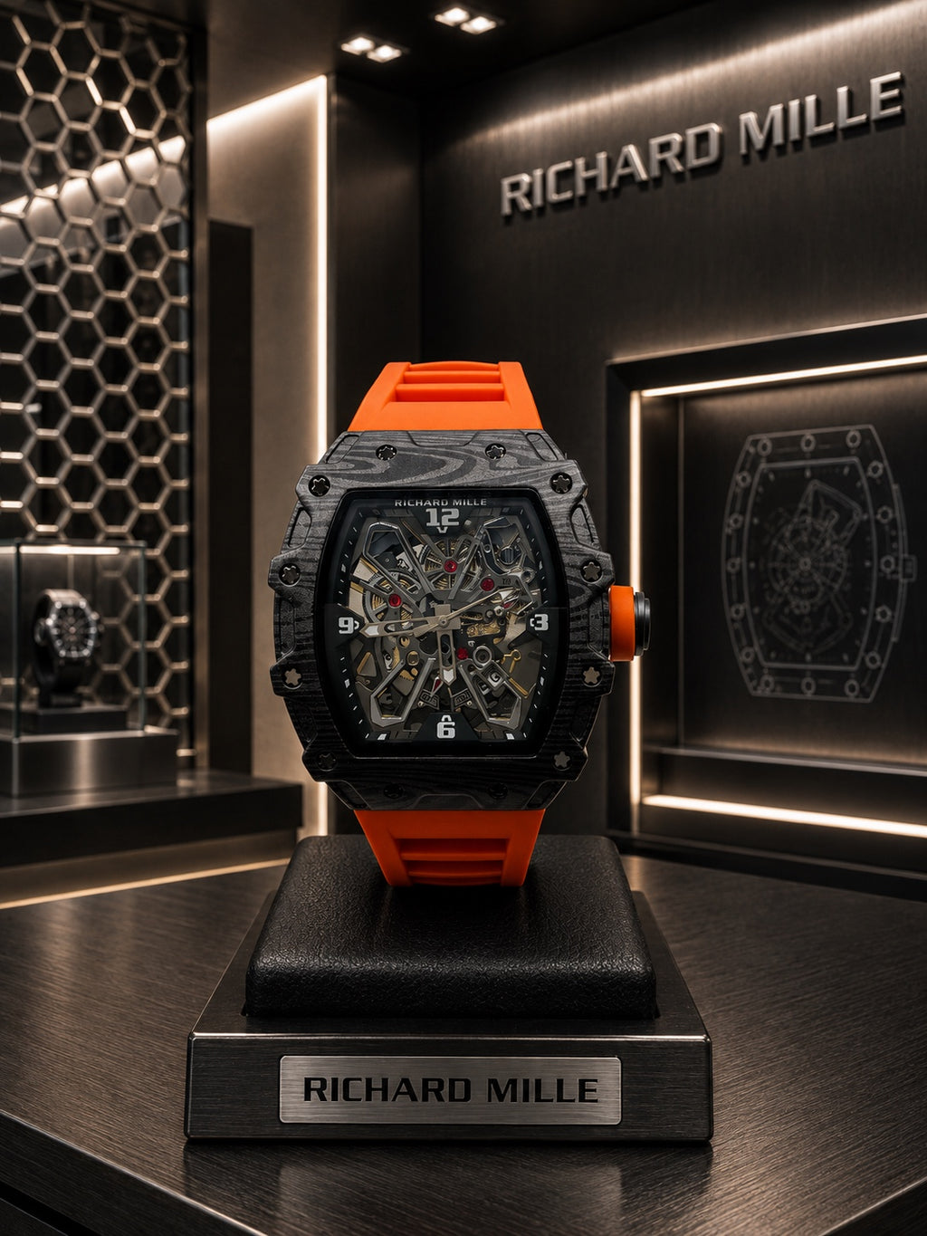 Reloj Richard Mille Skeleton – Diseño deportivo de alta presencia