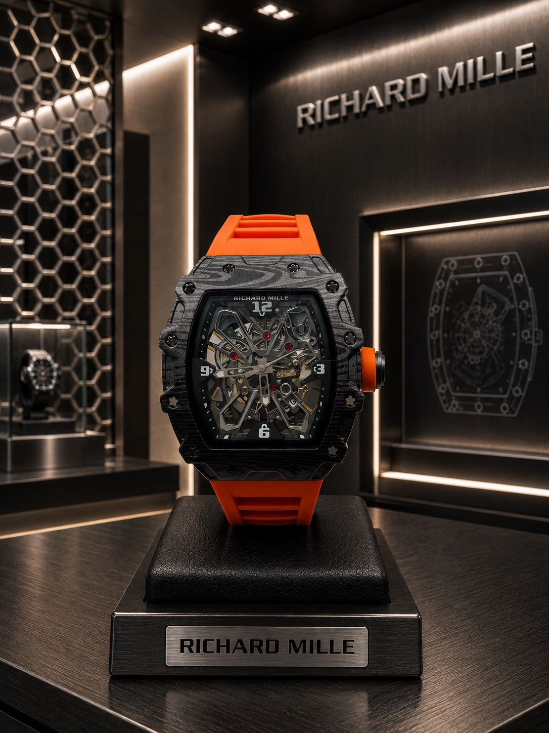 Reloj Richard Mille Skeleton – Diseño deportivo de alta presencia