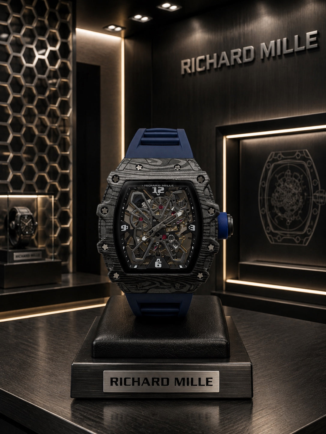 Reloj Richard Mille Skeleton – Diseño deportivo de alta presencia