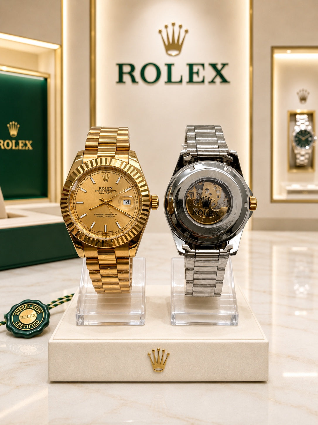 Reloj Estilo Day-Date – Diseño clásico y sofisticado