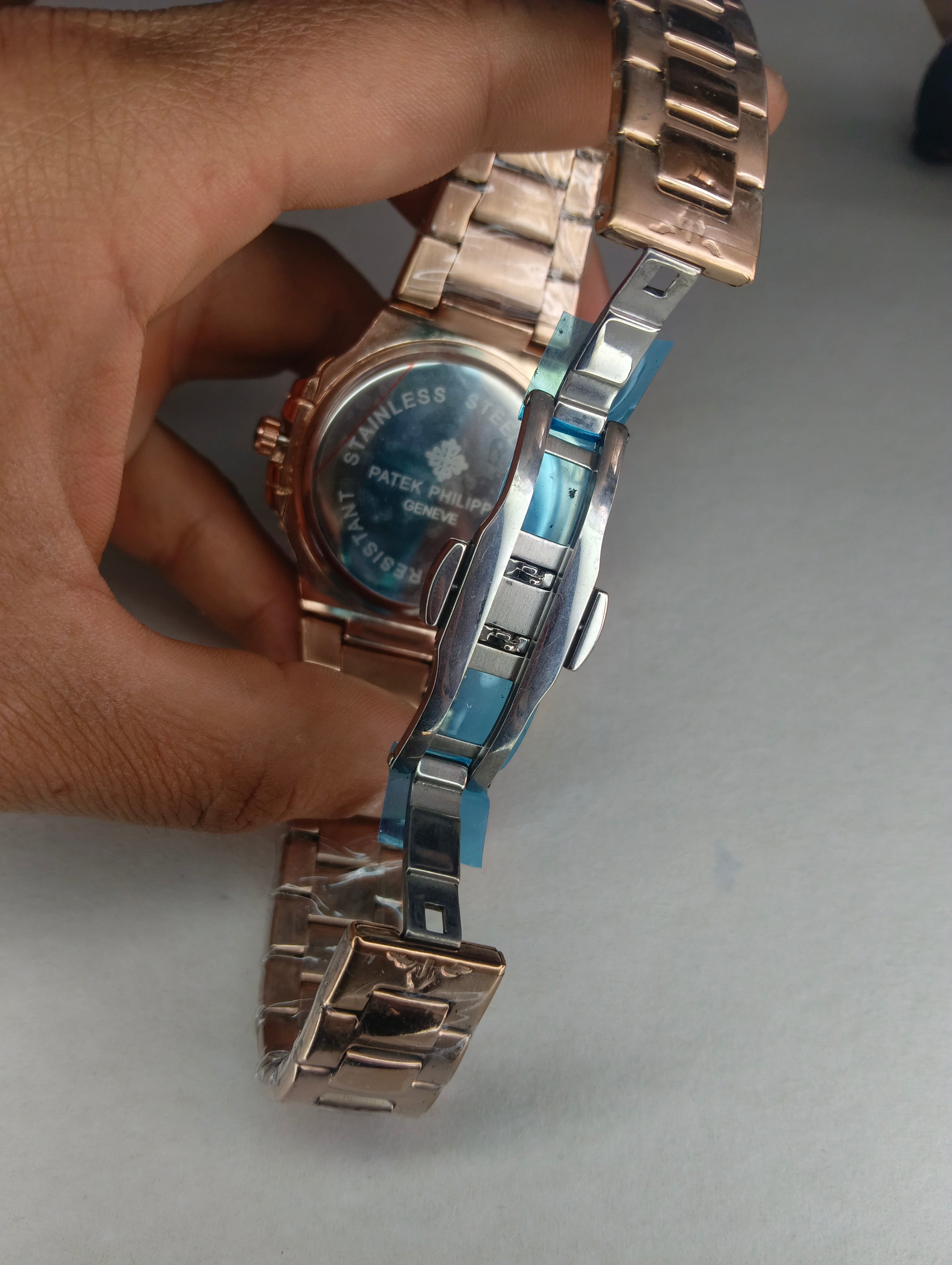 Reloj Estilo Patek Philippe Para Caballero – Acabado Oro Rosa