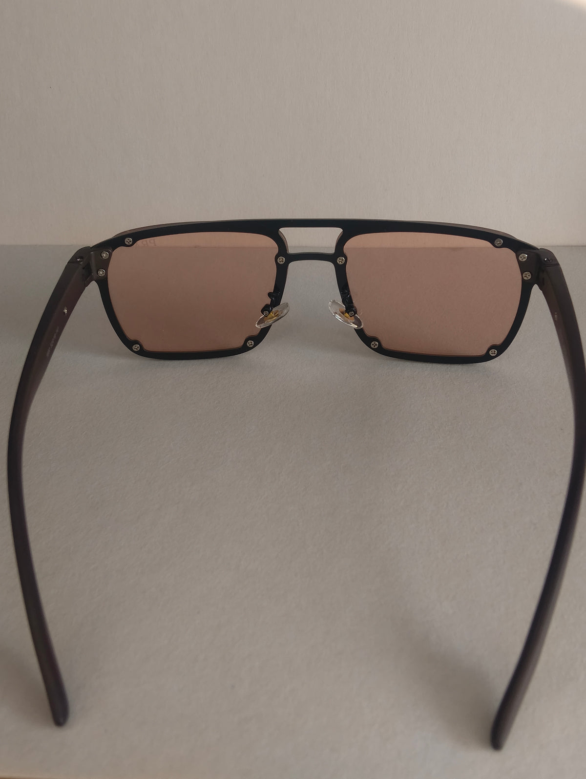 Gafas de Sol Rectangulares Marrón – Diseño Moderno