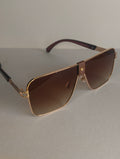 Gafas de Sol Oversize Marrón – Diseño Elegante y Sofisticado