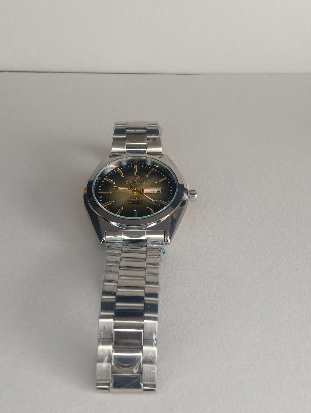 Reloj Automático Estilo Clásico con Calendario – Esfera Verde y Acero Inoxidable