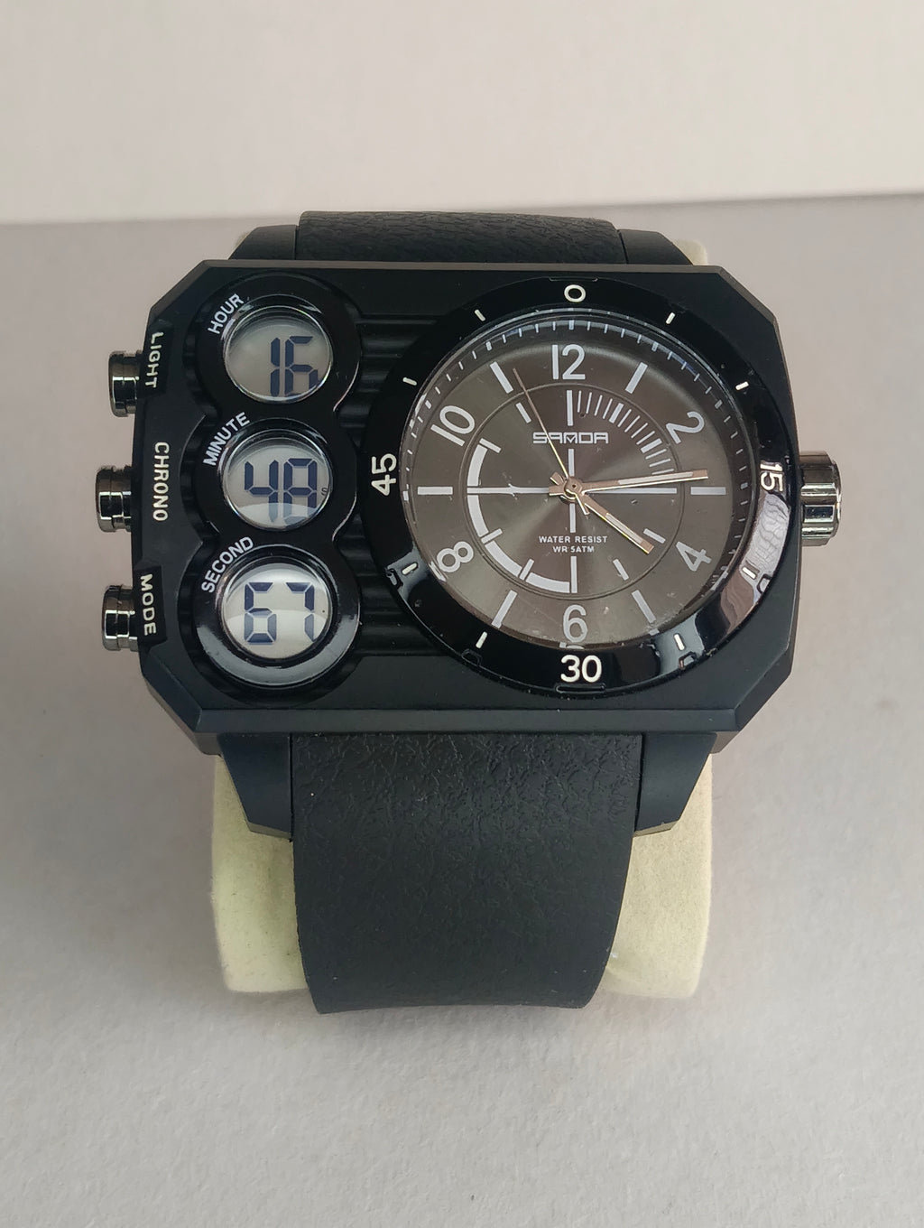 Reloj Sanda Hombre Análogo Digital Deportivo | Cronómetro, Alarma y WR 5ATM