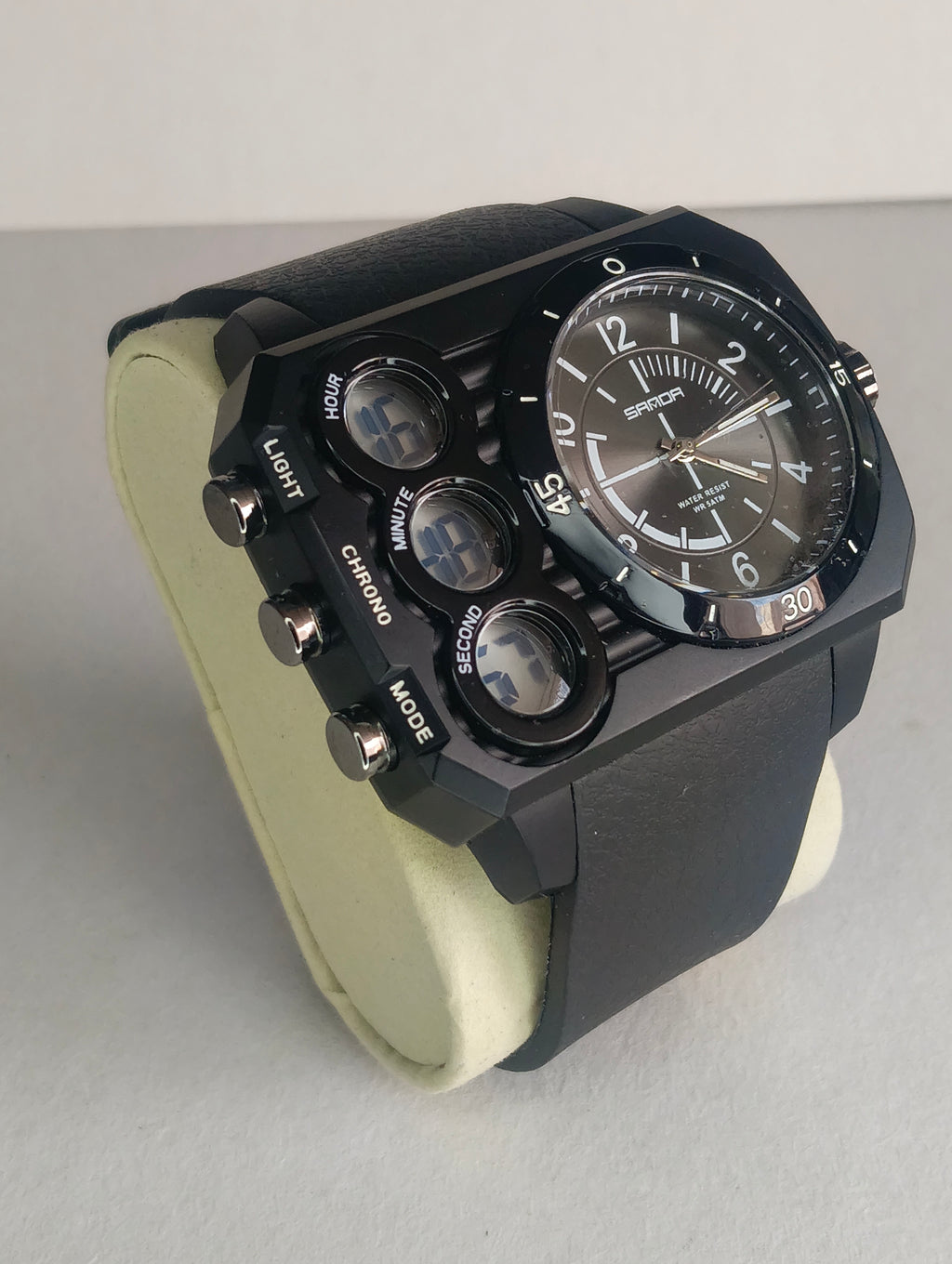 Reloj Sanda Hombre Análogo Digital Deportivo | Cronómetro, Alarma y WR 5ATM