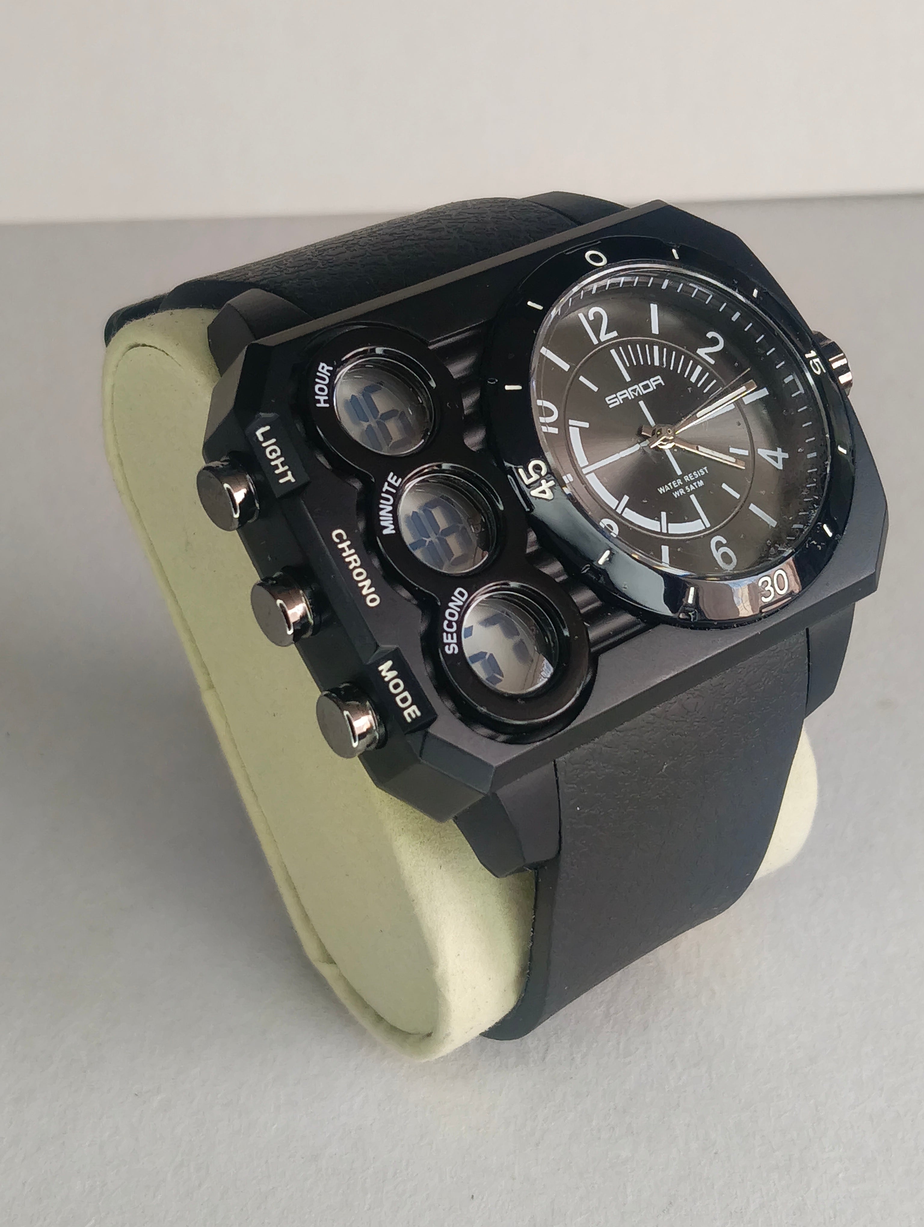 Reloj Sanda Hombre Análogo Digital Deportivo | Cronómetro, Alarma y WR 5ATM
