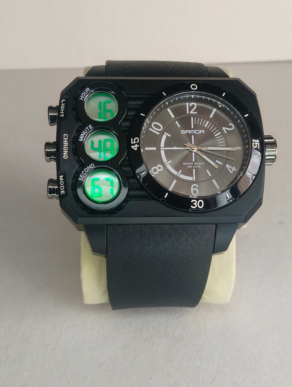 Reloj Sanda Hombre Análogo Digital Deportivo | Cronómetro, Alarma y WR 5ATM