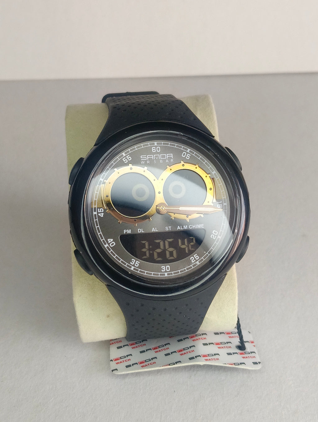 Reloj Sanda Unisex Análogo Digital | Luz LED, Cronómetro, Alarma y Resistencia al Agua 5 BAR
