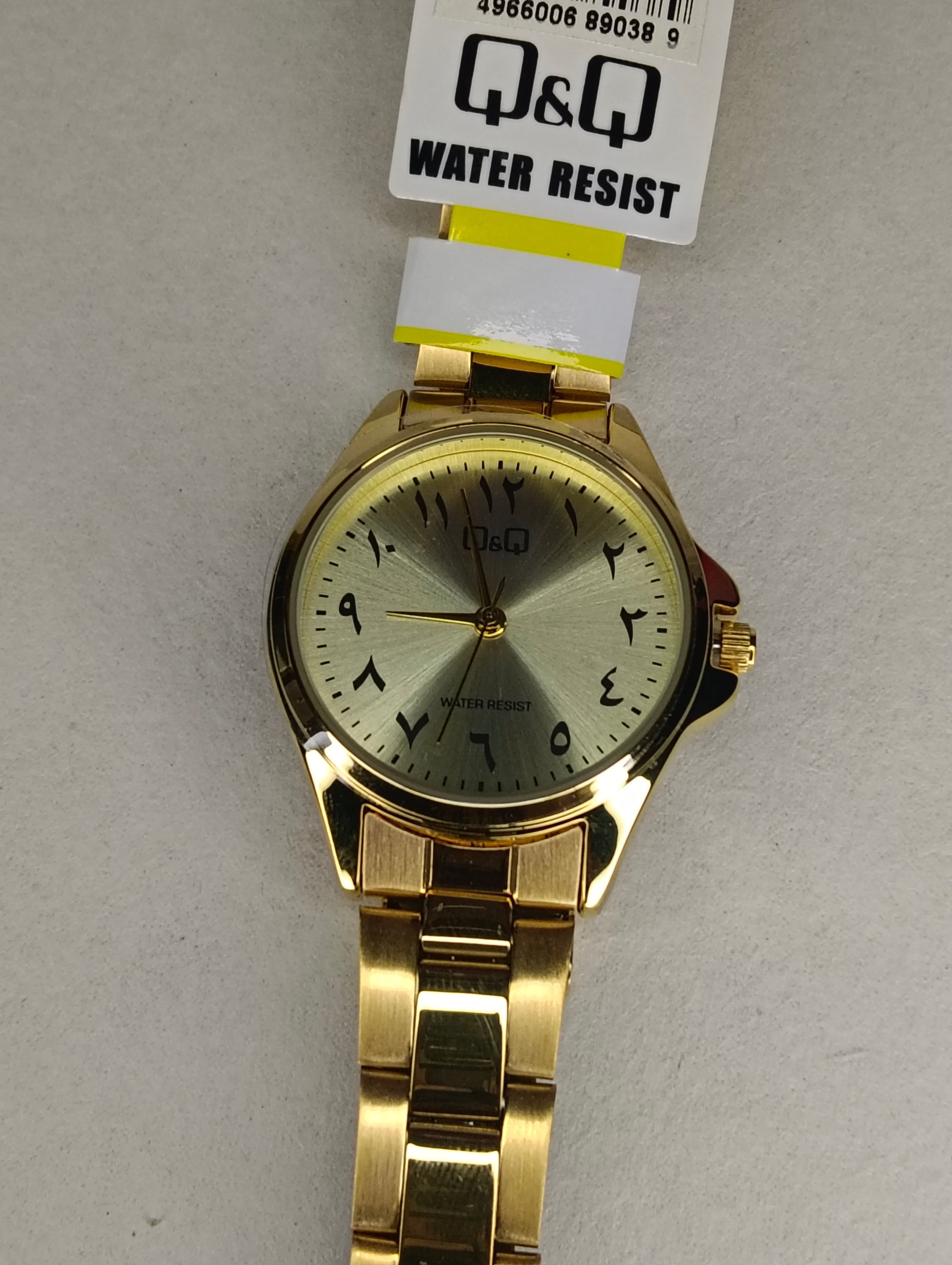 Reloj Q&Q para Mujer Dorado | Esfera Blanca con Números Árabes | Elegancia Clásica