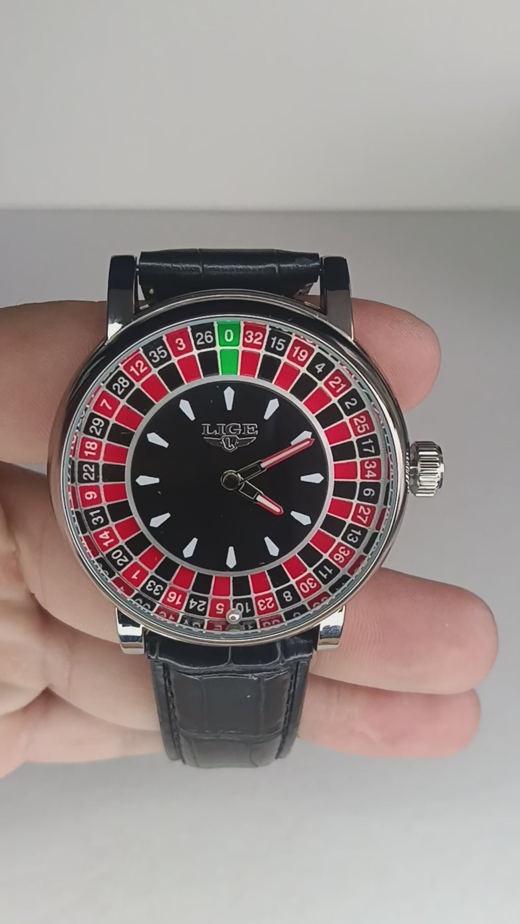 Reloj LIGE Diseño Ruleta para Hombre | Pedro's Watches Time
