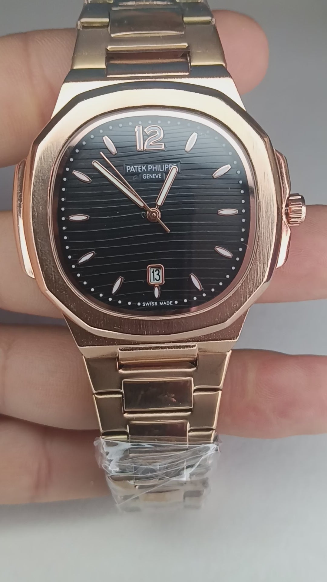 Reloj Estilo Patek Philippe Para Caballero – Acabado Oro Rosa