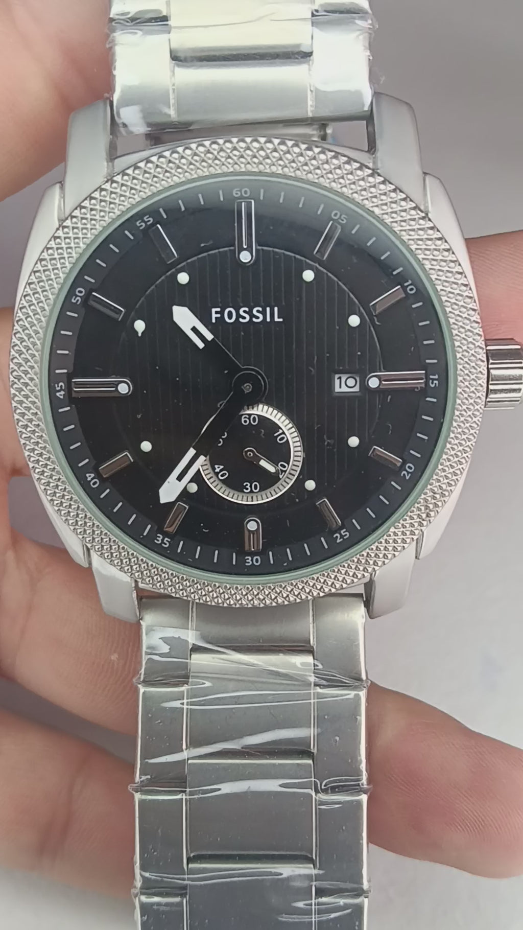 Reloj Fossil Date Bisel Escama.