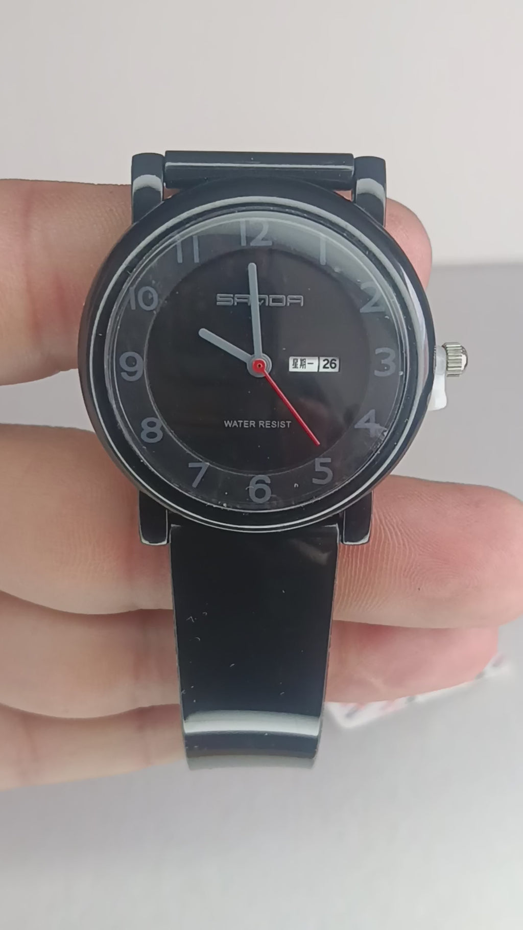 Reloj Sanda para Mujer Blanco con Calendario | Pulso de Silicona | Elegancia y Comodidad